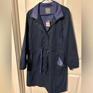 209 WST New York large raincoat, indigo blue new with tag Women’s coat